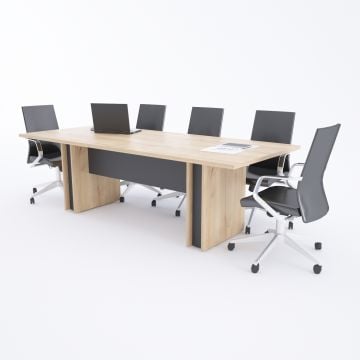 Rectan Toplantı Masası 30 L Meşe - 240