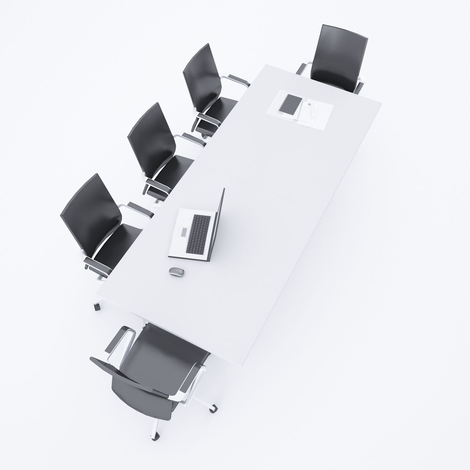 Rectan Toplantı Masası 30 L Beyaz - 240