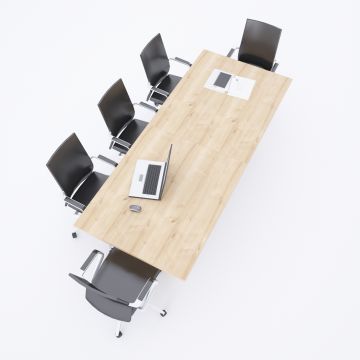 Rectan Toplantı Masası 30 L Meşe - 360