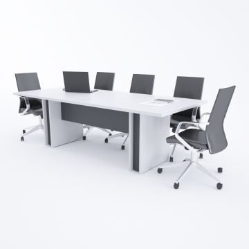 Rectan Toplantı Masası 30 L Beyaz - 360