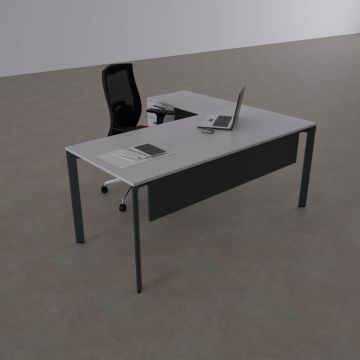 Five Keson Etajerli Çalışma Masası 140x80 - Beyaz