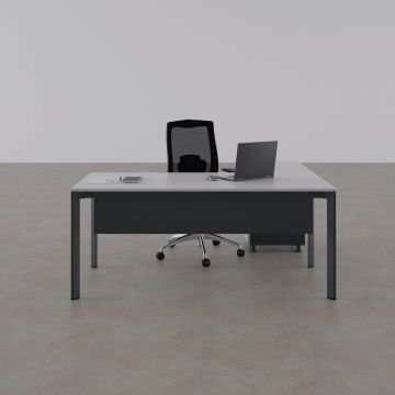 Five Keson Etajerli Çalışma Masası 140x80 - Beyaz