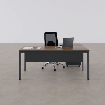 Five Keson Etajerli Çalışma Masası 140x80 - Ceviz