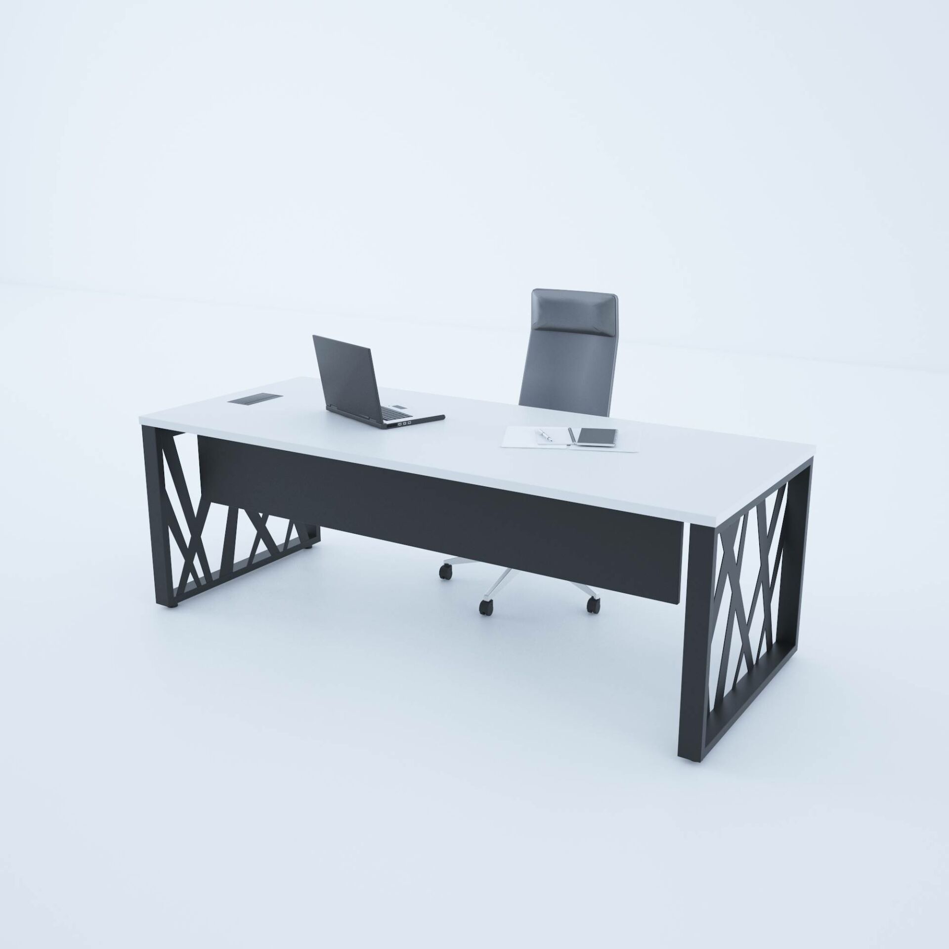 Karm Yönetici Masası 160x90 - Beyaz