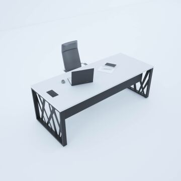 Karm Yönetici Masası 160x90 - Beyaz