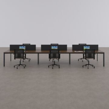 Five Altılı Çalışma Masası 300x140 - Ceviz