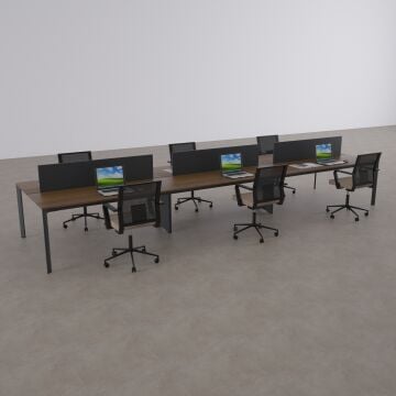 Five Altılı Çalışma Masası 300x140 - Ceviz
