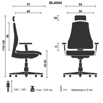 Bella Siyah Misafir Koltuğu