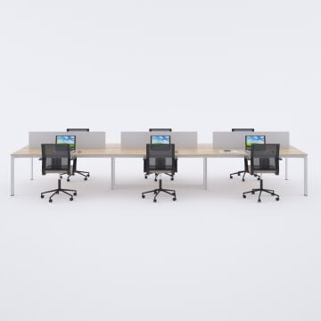 Five Altılı Çalışma Masası 300x140 - Meşe