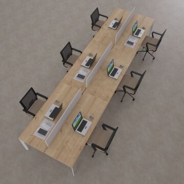 Five Altılı Çalışma Masası 300x140 - Meşe