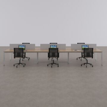 Five Altılı Çalışma Masası 300x140 - Meşe