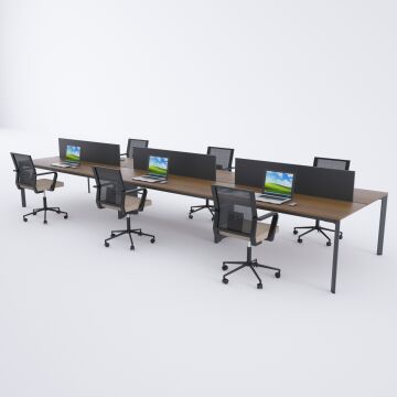 Five Altılı Çalışma Masası 360x140 - Ceviz