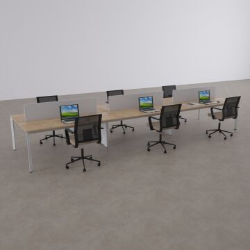 Five Altılı Çalışma Masası 360x140 - Meşe