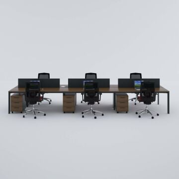 Five Altılı Çalışma Masası 480x140 - Ceviz