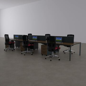 Five Altılı Çalışma Masası 480x140 - Ceviz