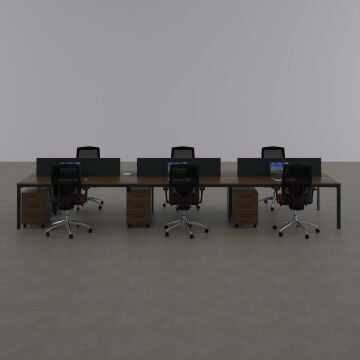 Five Altılı Çalışma Masası 480x140 - Ceviz