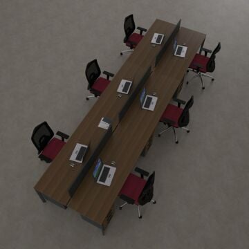 Five Altılı Çalışma Masası 480x140 - Ceviz