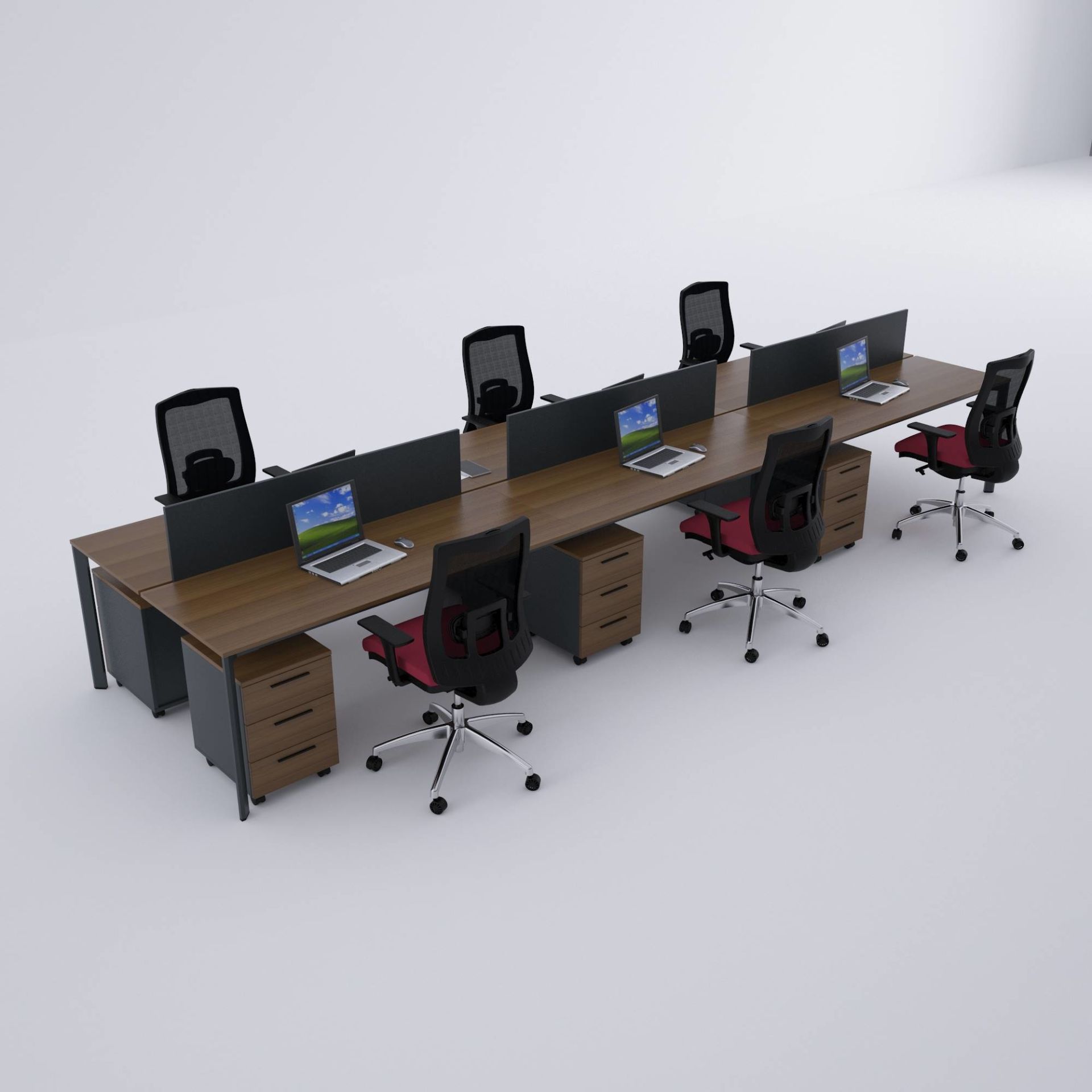 Five Altılı Çalışma Masası 540x140 - Ceviz