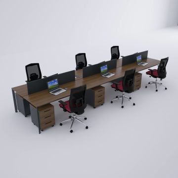 Five Altılı Çalışma Masası 540x140 - Ceviz