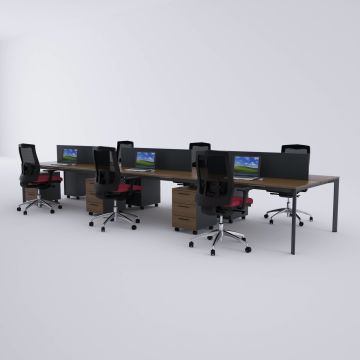 Five Altılı Çalışma Masası 540x140 - Ceviz