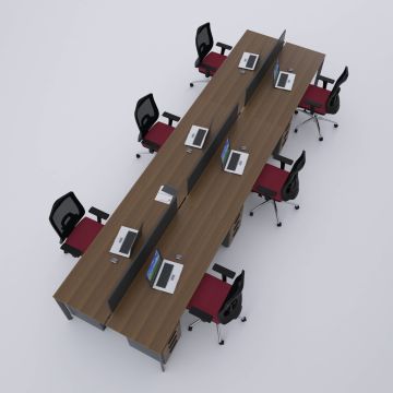 Five Altılı Çalışma Masası 540x140 - Ceviz