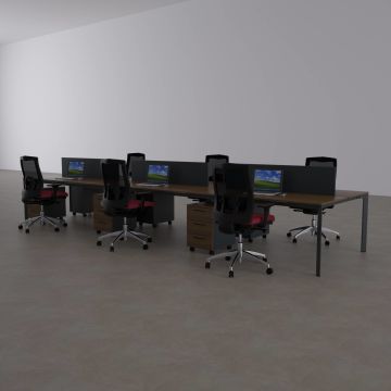 Five Altılı Çalışma Masası 540x140 - Ceviz