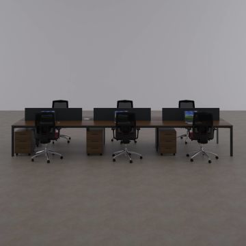 Five Altılı Çalışma Masası 540x140 - Ceviz