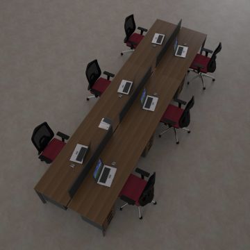 Five Altılı Çalışma Masası 540x140 - Ceviz