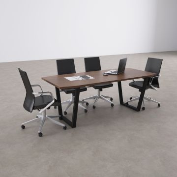 Aleos Toplantı Masası 260x90 - Ceviz+Antrasit