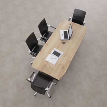 Aleos Toplantı Masası 260x90 - Meşe+Antrasit