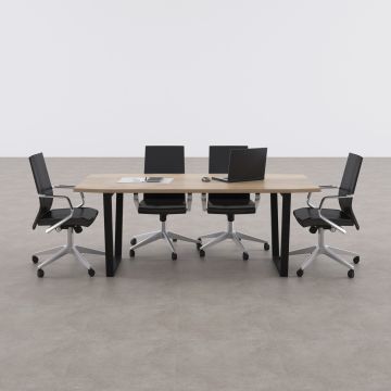 Aleos Toplantı Masası 260x90 - Meşe+Antrasit