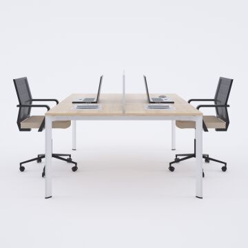 Five İkili Çalışma Masası 100x140 - Meşe