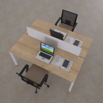 Five İkili Çalışma Masası 100x140 - Meşe