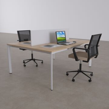 Five İkili Çalışma Masası 100x140 - Meşe