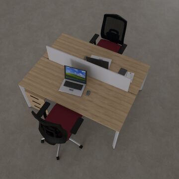 Five İkili Çalışma Masası 100x140 - Meşe