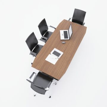Aleos Toplantı Masası 300x90 - Ceviz+Antrasit