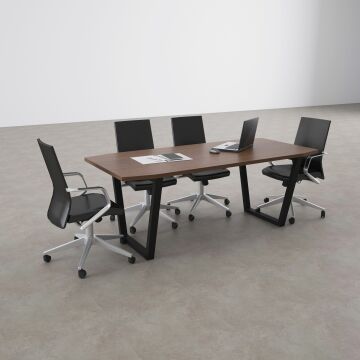 Aleos Toplantı Masası 300x90 - Ceviz+Antrasit