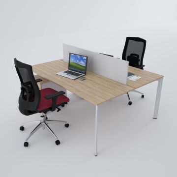 Five İkili Çalışma Masası 120x140 - Meşe