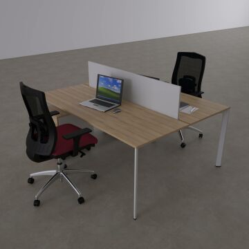 Five İkili Çalışma Masası 120x140 - Meşe