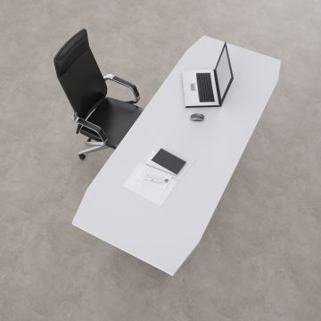 Aleos Tekli Yönetici Masası 160x90 - Beyaz+Antrasit