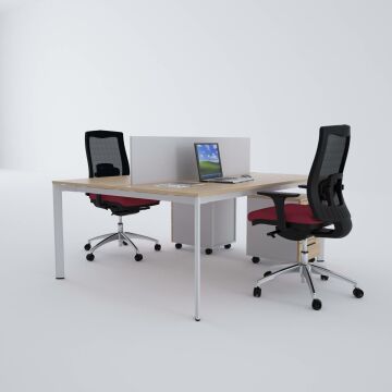 Five İkili Çalışma Masası 160x140 - Meşe