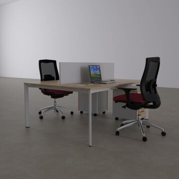 Five İkili Çalışma Masası 160x140 - Meşe