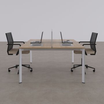 Five İkili Çalışma Masası 180x140 - Meşe