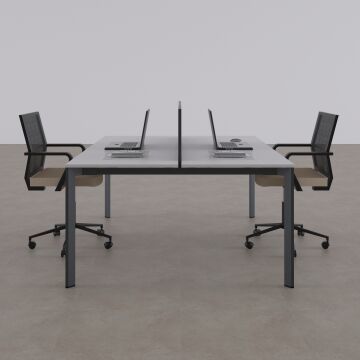 Five İkili Çalışma Masası 200x140 - Beyaz