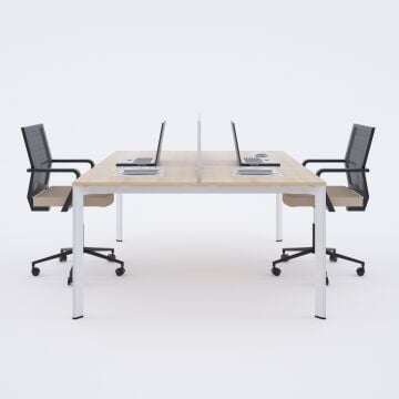 Five İkili Çalışma Masası 200x140 - Meşe