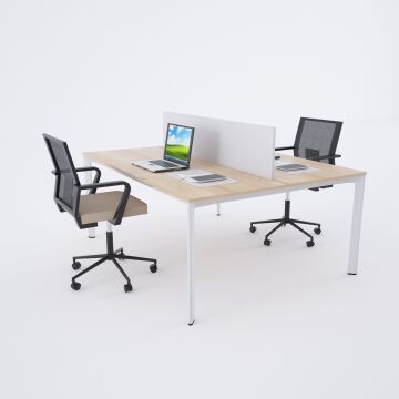 Five İkili Çalışma Masası 200x140 - Meşe