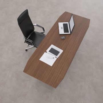 Aleos Tekli Yönetici Masası 180x90 - Ceviz+Antrasit