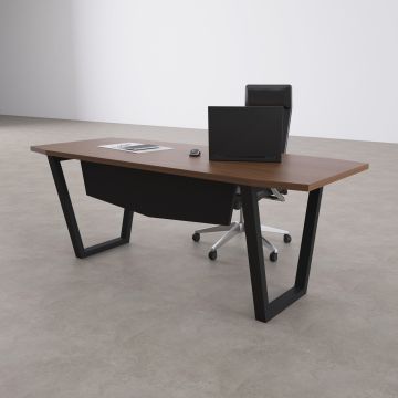 Aleos Tekli Yönetici Masası 200x90 - Ceviz+Antrasit