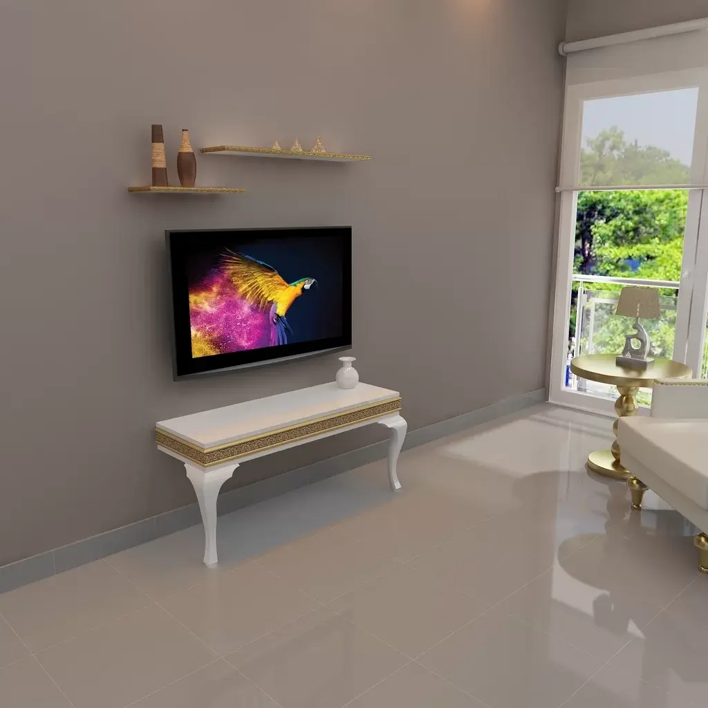 Lucca Varaklı Gizli Bölmeli Tv Ünitesi A1