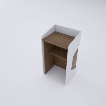 Kürsü 2 Ceviz+Beyaz